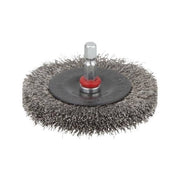 WOLFCRAFT SPAZZOLA A DISCO CON FILO DI ACCIAIO INOSSIDABILE Ø 75MM