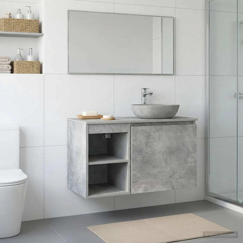 Armadio Bagno In-between Grigio Cemento 30 x 35 x 50 cm 890337