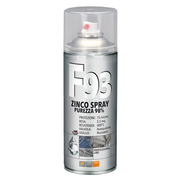 smalto spray zinco 98% 'f93' ml 400 cod:ferx.901904nlm