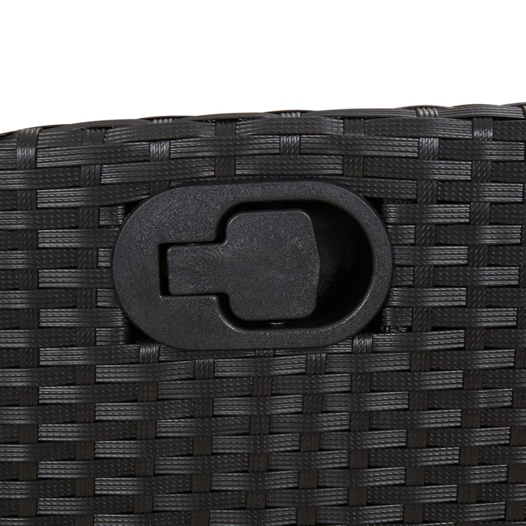 Sedie da Giardino Reclinabili 2 pz con Poggiapiedi Polyrattan 365288