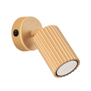 Applique moderna oro orientabile GU10 con interruttore GRAVIO
