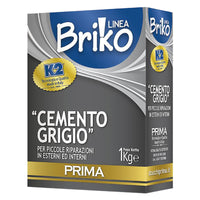 cemento grigio in polvere 'briko k2' kg. 1 - scatola cod:ferx.9041620nlm