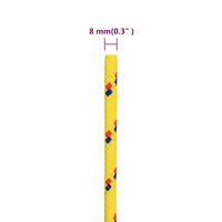 Corda per barca Gialla 8 mm 100 m in Polipropilene 152609