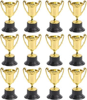 Set di Trofei per Bambini per Festa di Compleanno o Evento Sportivo - Medaglie e Trofei per Premi per Bambini - Calice di Trofeo per Tornei e Competizioni - Trofeo del Vincitore da 4-6 cm - Mini Calici di Trofeo