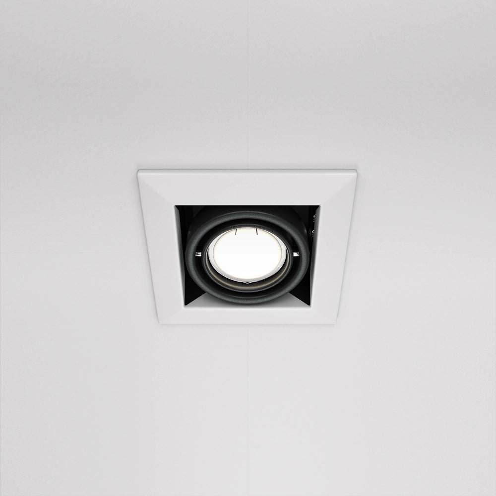 Faretto incasso soffitto quadrato bianco GU10 Maytoni DL008