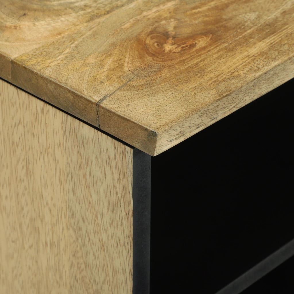 Mobile TV 100x33.5x46 cm Legno Massello di Mango