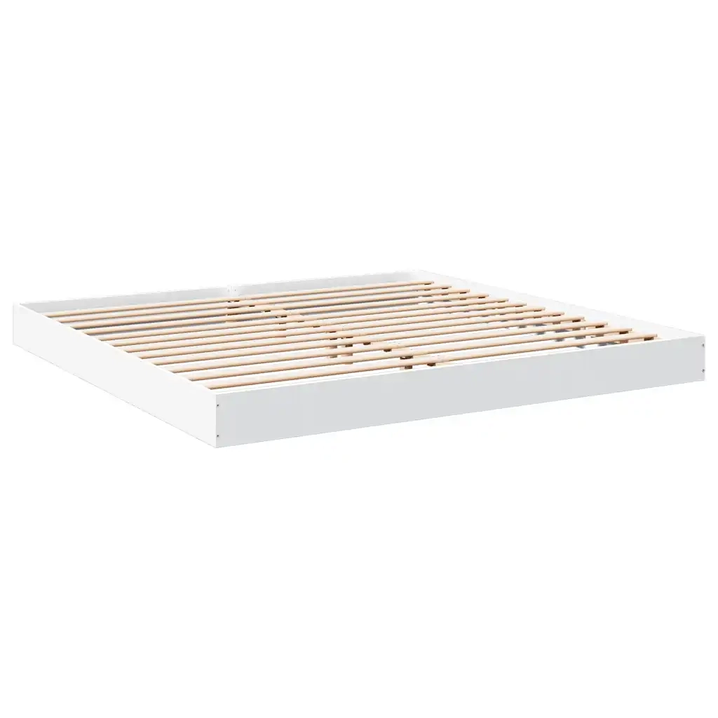 Giroletto senza Materasso Bianco 180x200 cm Legno Multistrato