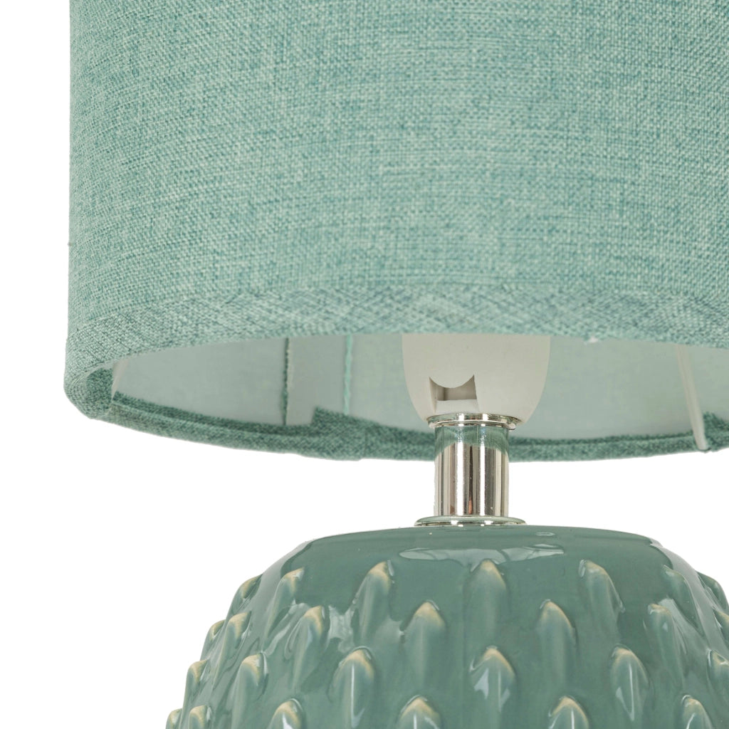 Ketchi, Lampada da Tavolo Necessaria 1 Lampadina, Azzurro Turchese
