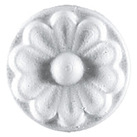 rosone decorativo per soffitti mod.ec00dy - ã˜ cm. 6,5 kit 4 pz cod:ferx.9131051nlm