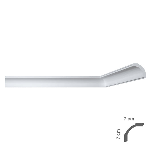 cornice decorativa per soffitto mod. i765 - mm. 70x70 cod:ferx.913144nlm