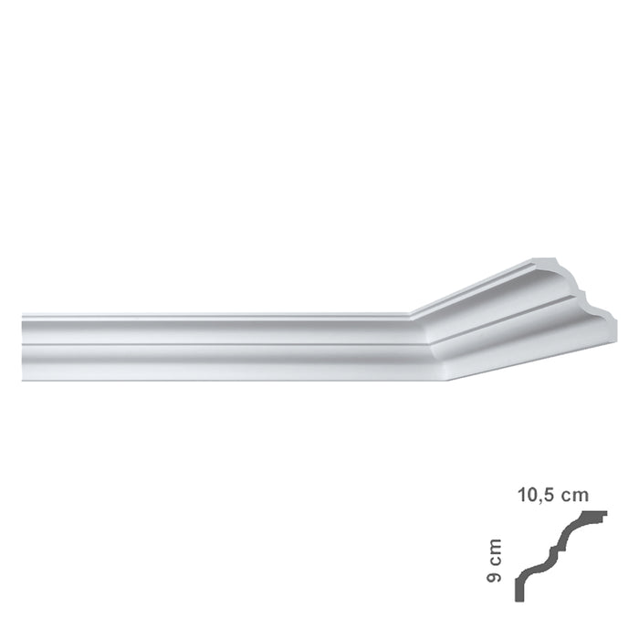 cornice decorativa per soffitto mod. i777 - mm 105 x  90 cod:ferx.913146nlm