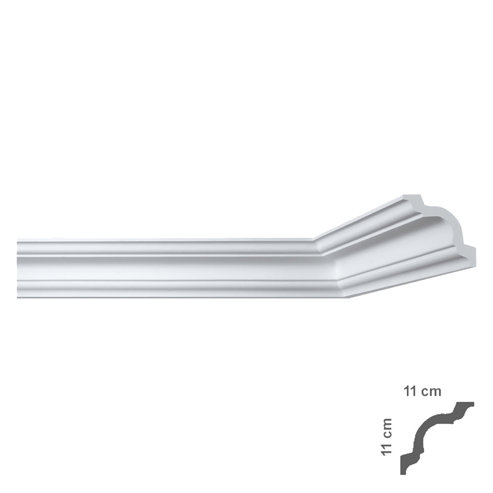 cornice decorativa per soffitto mod. i790 - mm 110 x  110 cod:ferx.913158nlm