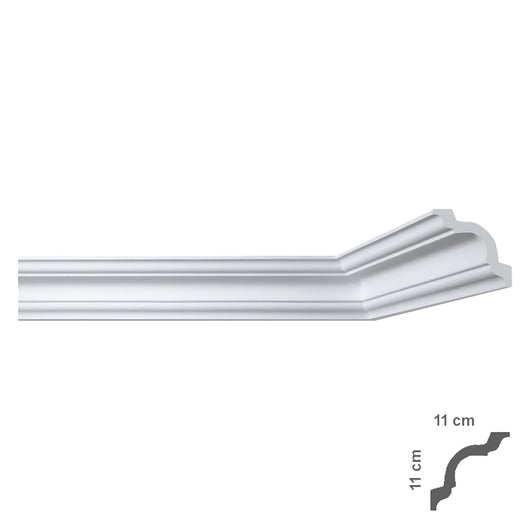 cornice decorativa per soffitto mod. i790 - mm 110 x  110 cod:ferx.913158nlm