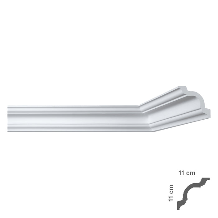 cornice decorativa per soffitto mod. i790 - mm 110 x  110 cod:ferx.913158nlm
