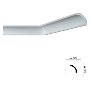 cornice decorativa per soffitto mod. i706 - mm. 50x50 cod:ferx.913136nlm