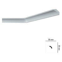 cornice decorativa per soffitto mod. i705 - mm 35 x  35 cod:ferx.913122nlm