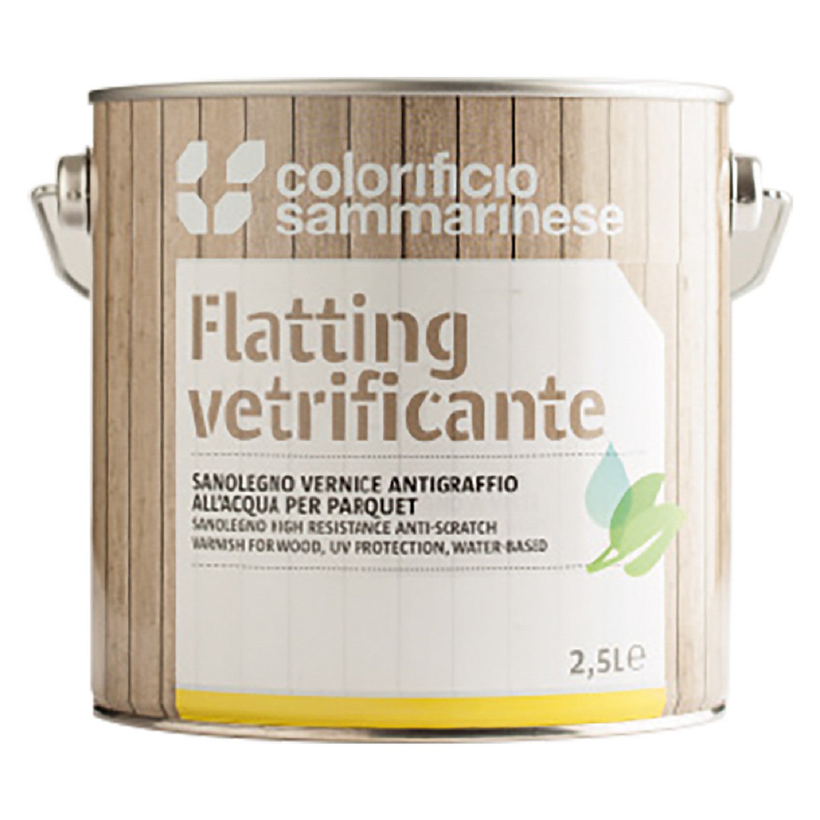 flatting all'acqua 'sanolegno' lt. 0,750 - trasparente satinata cod:ferx.9034054nlm