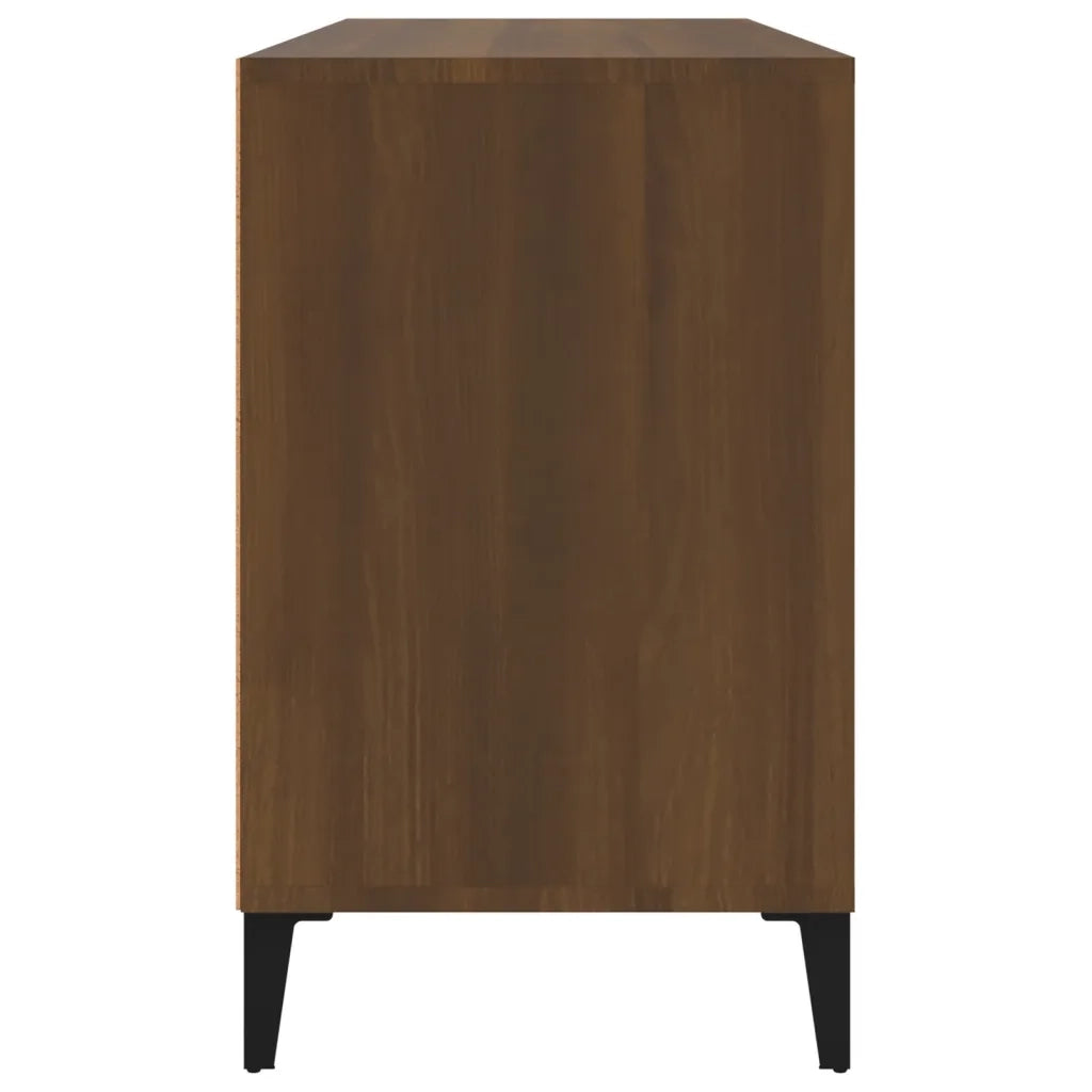 Scarpiera Rovere Marrone 102x36x60 cm in Legno Multistrato 819755