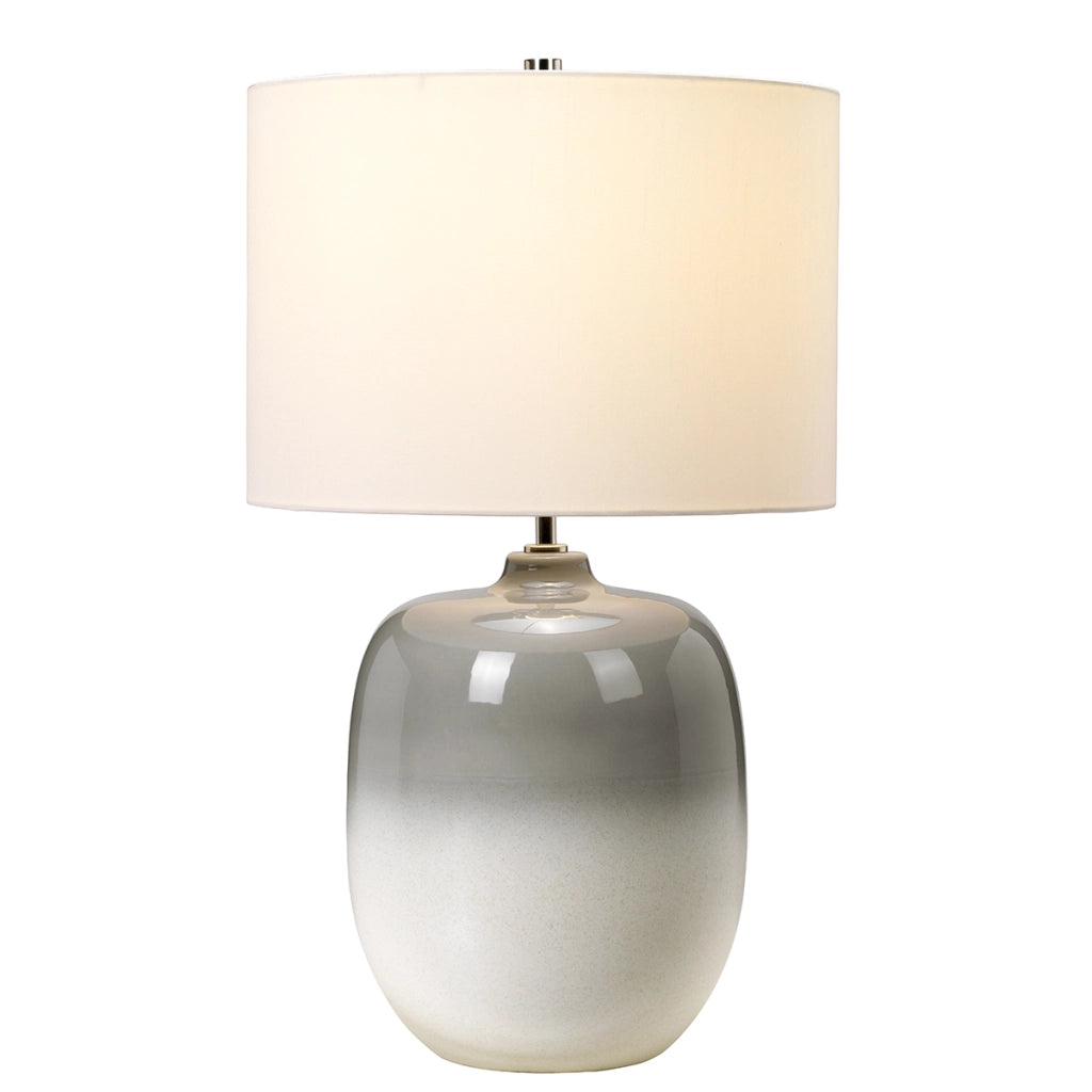 Lampada da tavolo ceramica bianco/grigio Chalk Farm E27 Elstead