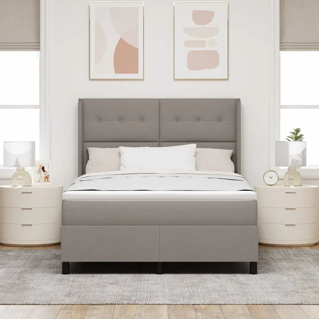 Letto a molle con materasso Talpa 140 x 190 cm Tessuto