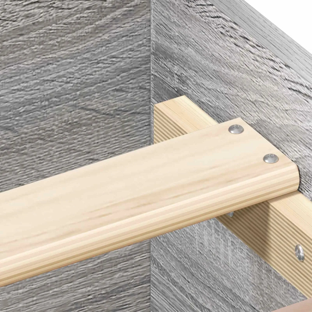 Struttura letto con testata Sonoma grigio 80 x 200 cm 8009031