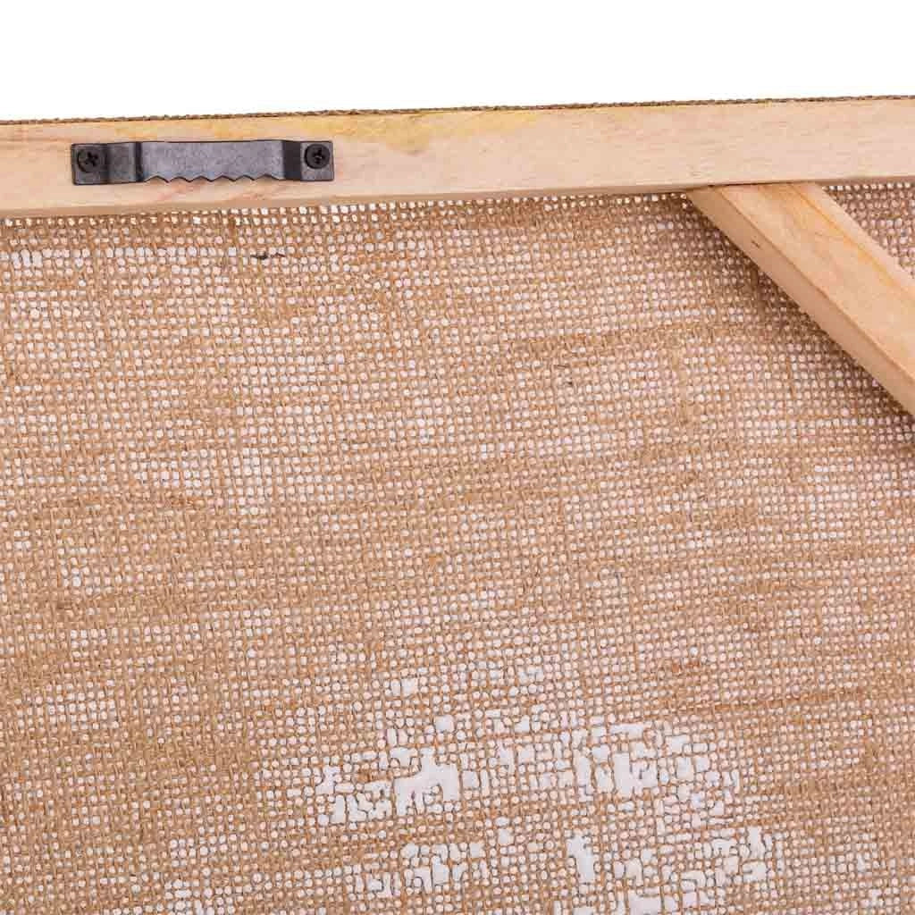 Cornice in legno e tessuto stampato