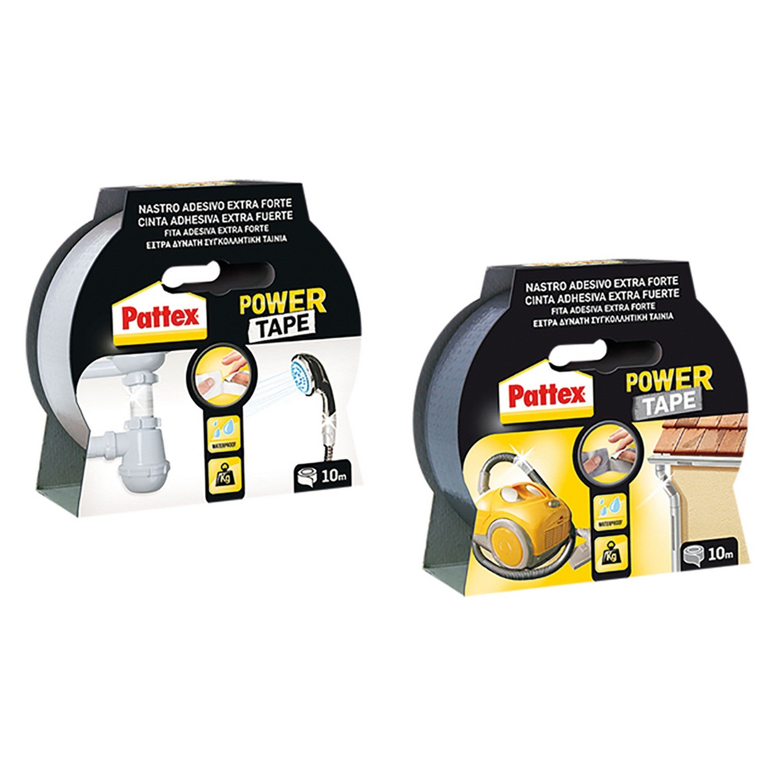 nastro telato 'pattex' mm 50 x mt. 10 - colore bianco cod:ferx.900253nlm