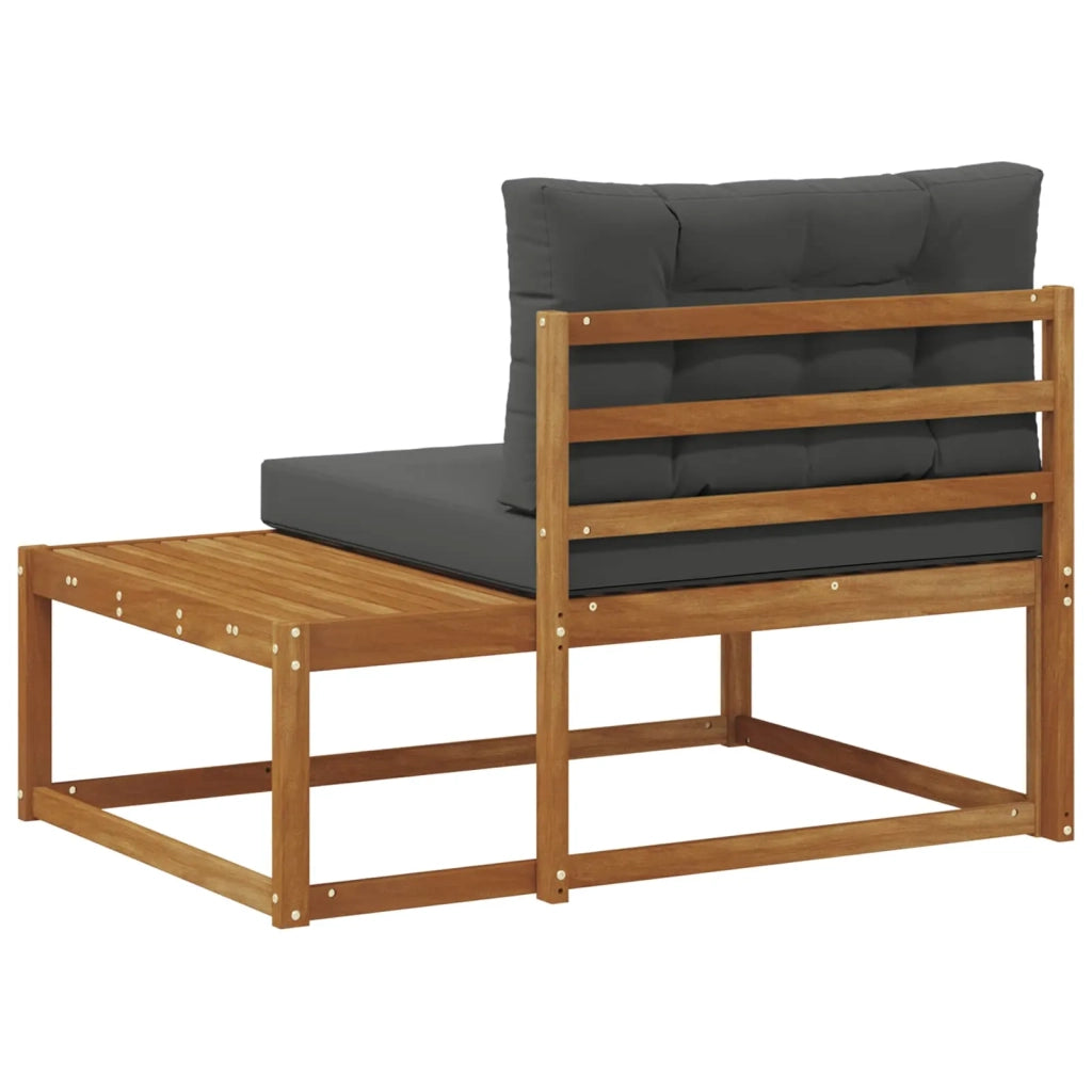 Divano da Giardino-Divano Esterno Finale con cuscino Naturale 115 x 83 x 73 cm 755558