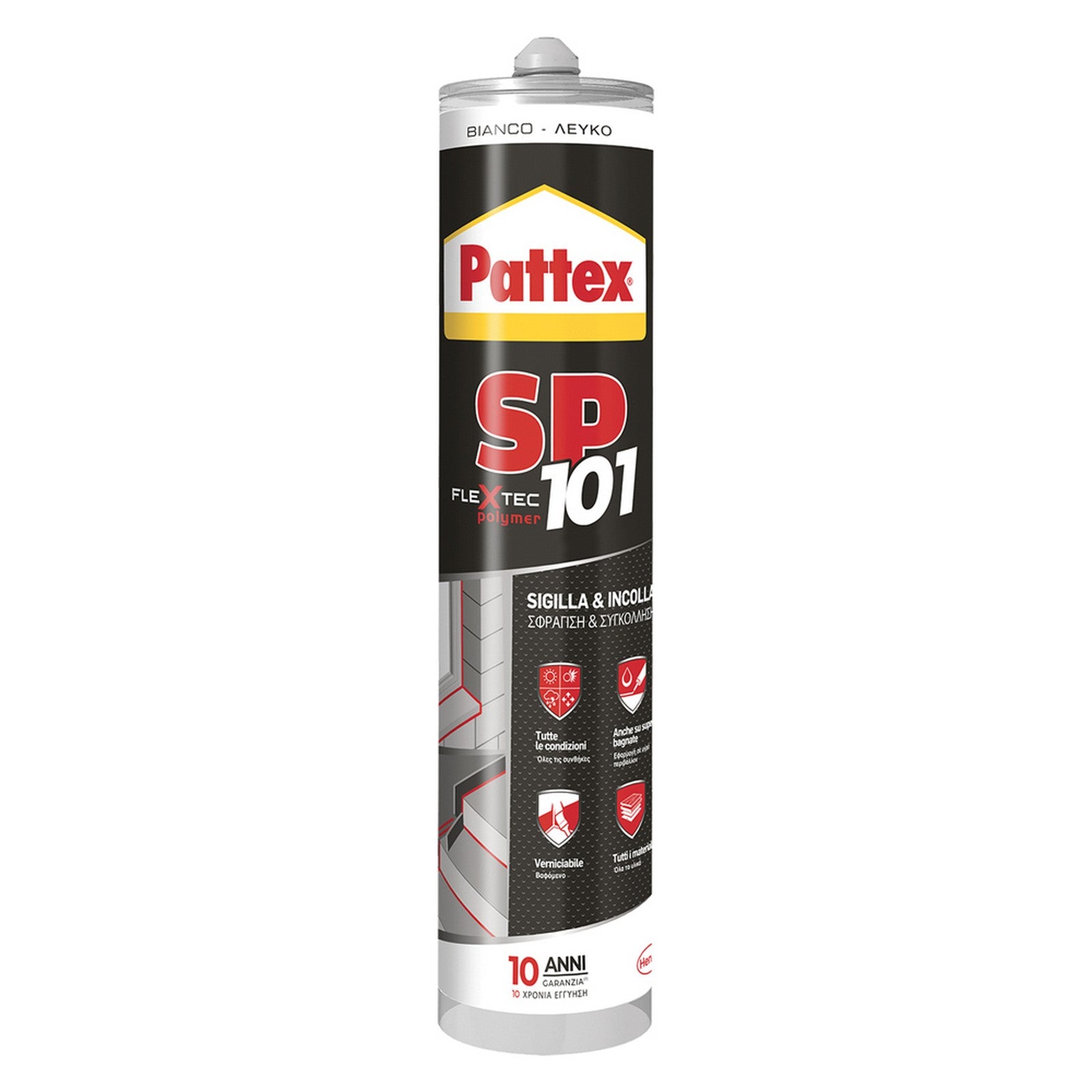 sigillante neutro per multimateriali 'pattex sp101 bianco cod:ferx.9008210nlm
