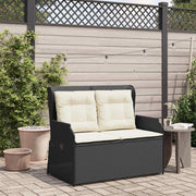Panchina da giardino Nero polyrattan 3394458