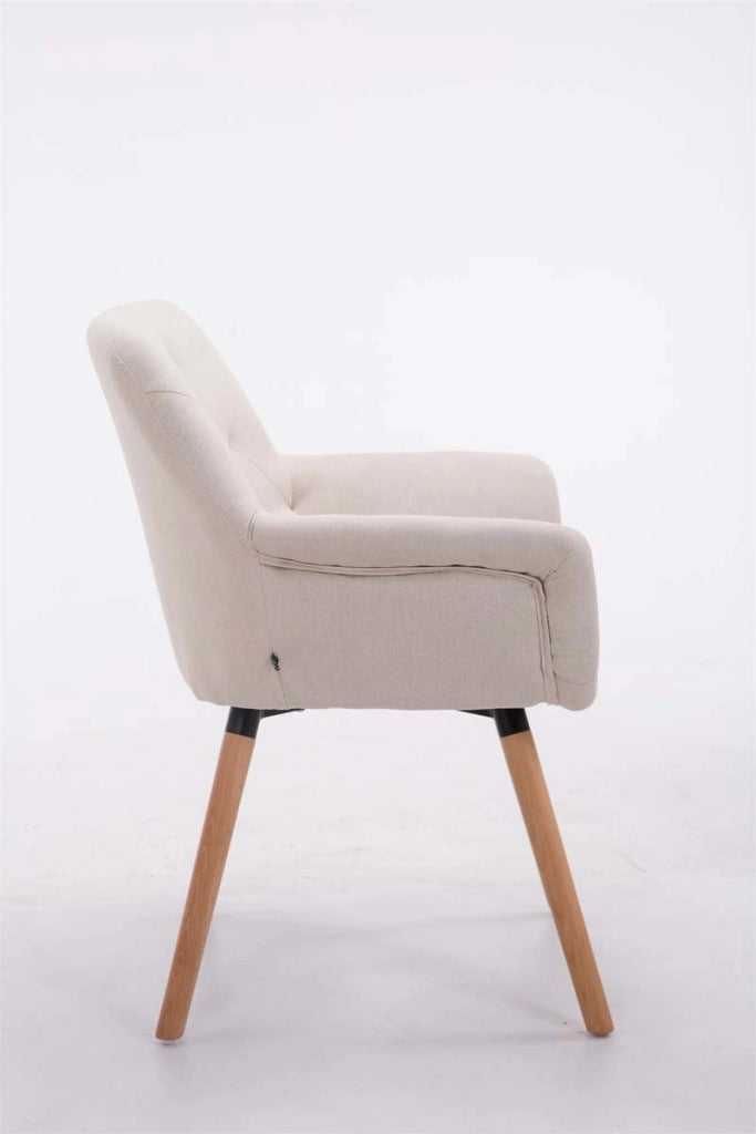 Sedia da pranzo CASSIDY in tessuto Beige,natura