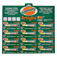 adesivo cianocrilato 'artiglio cianowil' gr.3 - 12 tubetti display appendib cod:ferx.9001438nlm