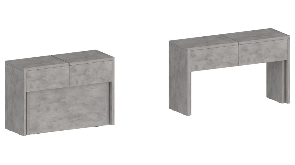 Set 2 Panche Allungabili 66/290x25x45 cm Pratika Singola A e B Bronx