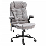 Sedia poltrona sedia da ufficio sedia da computer sedia da studio sedia da massaggio pelle sintetica scamosciata grigio chiaro 02_0024008