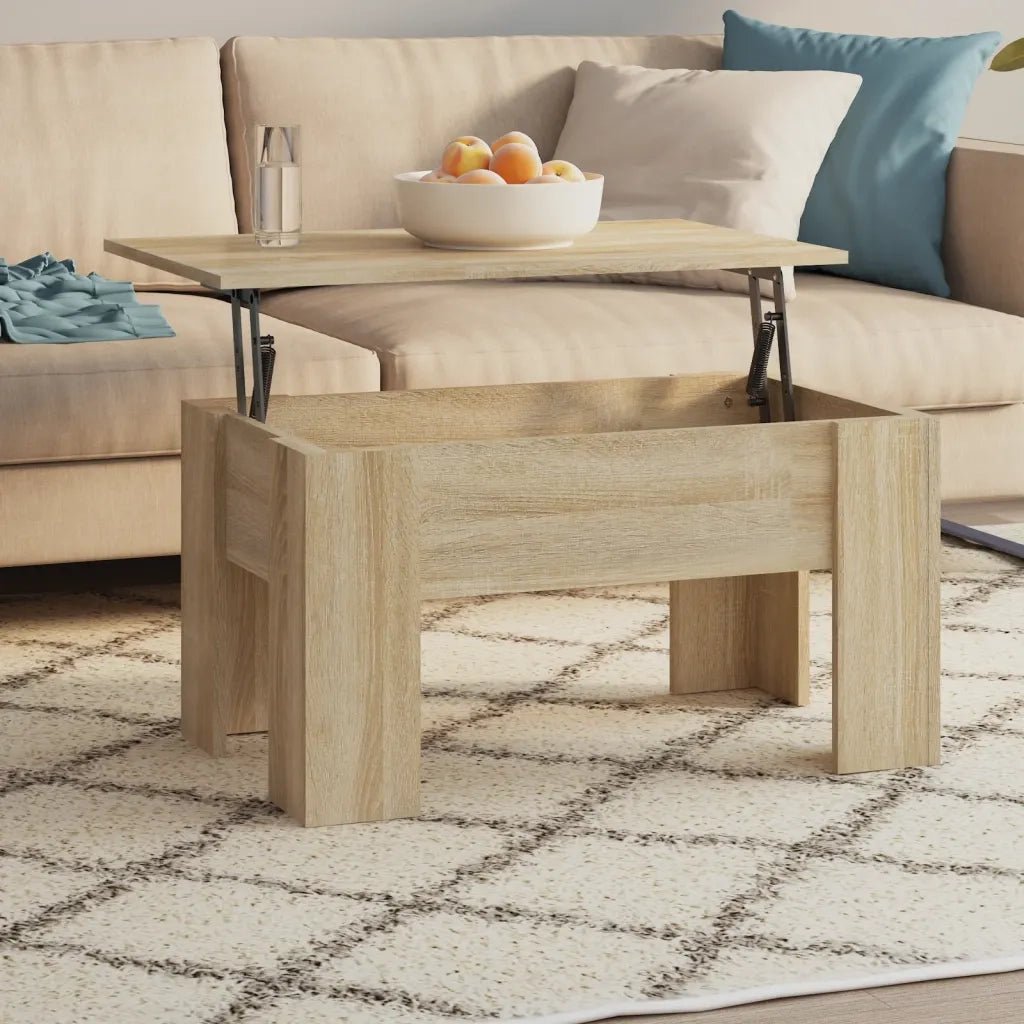 Tavolino da Salotto Rovere Sonoma 79x49x41 cm Legno Multistrato cod mxl 20007