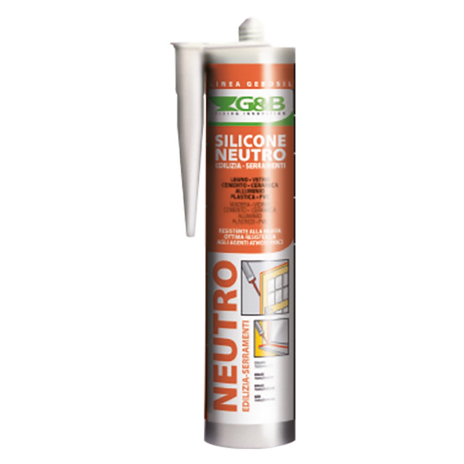 silicone neutro per edilizia e serramenti 'gebosil grigio ml 310 cod:ferx.9007836nlm