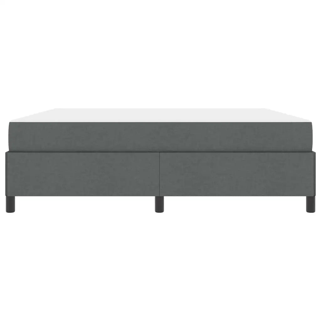vidaXL Letto a molle Grigio scuro e Nero 180 x 200 cm