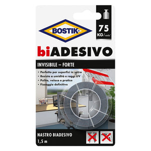 nastro biadesivo in schiuma invisibile mm. 19 x 1,5 mt cod:ferx.9002054nlm
