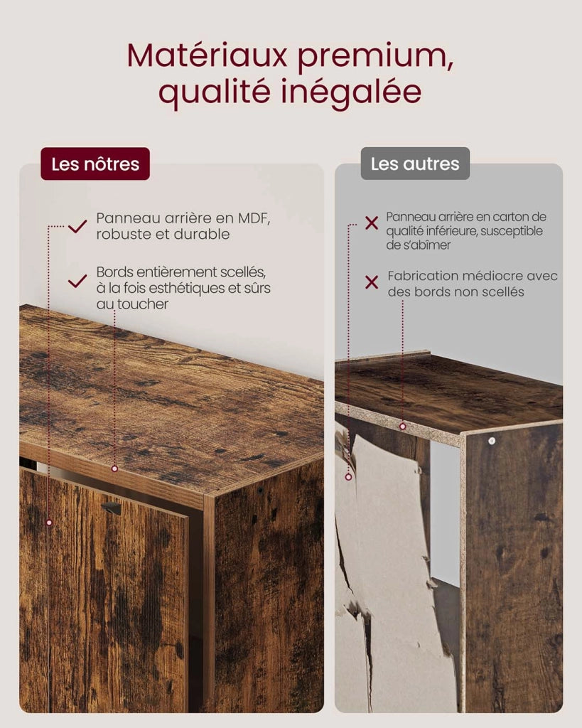 Libreria alta a 6 ripiani con anta mobile contenitore aperto 24 x 318 x 175 cm per soggiorno ufficio sala da pranzo marrone 12_0005284