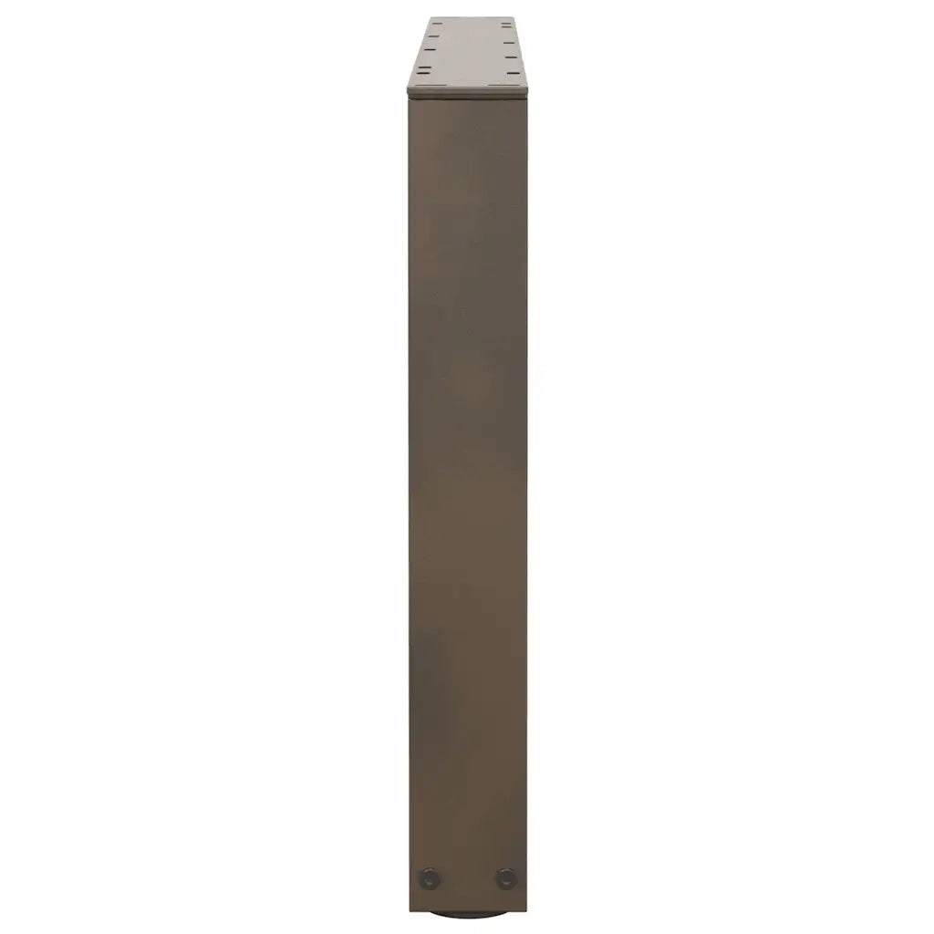 Gambe per Tavolino da Caffè a Forma di V 2 pz Acciaio Naturale 70x(42-43,3) cm Acciaio 4012639
