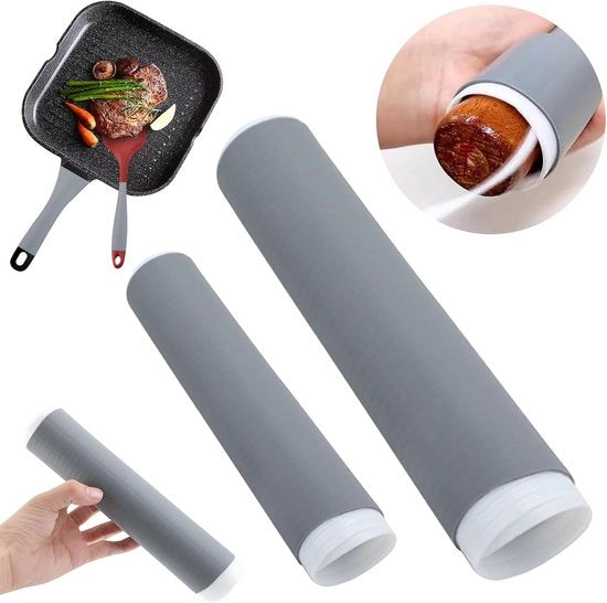 Maniglia isolante - maniglia antiscotta - facile da installare - coperchio per padella - adatto per padelle - maniglia di gomma - maniglia antiscotta, piccola, media e grande (tre set) - Impermeabile al calore in silicone