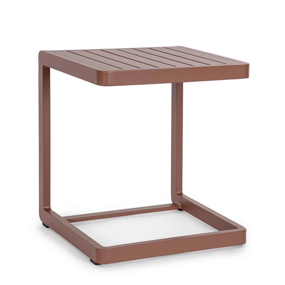 Set di 2 Tavolini da Esterno in Alluminio Verniciato 40x40 - DRYDEN