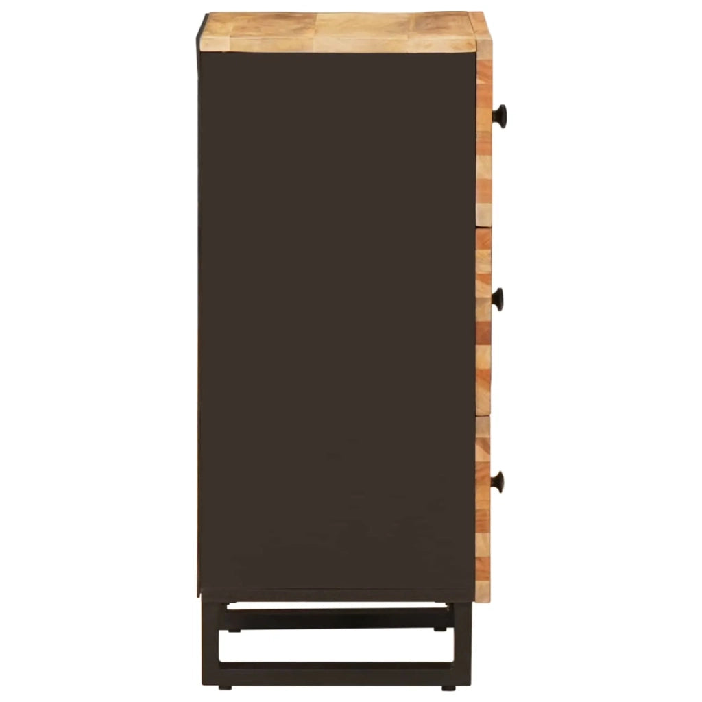 Mobile laterale Marrone 40 x 33 x 75 cm Legno di mango massello