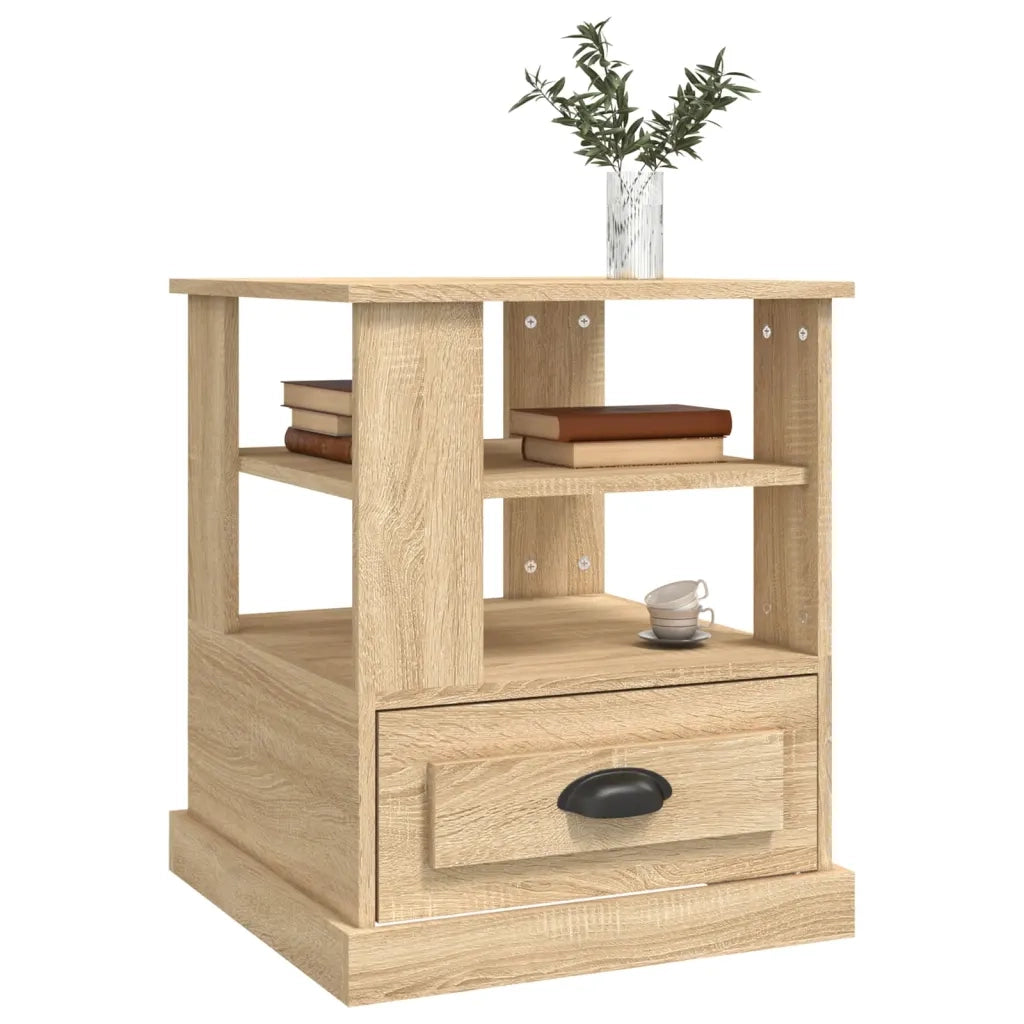 Tavolino Rovere Sonoma 50x50x60 cm in Legno Multistrato 816411