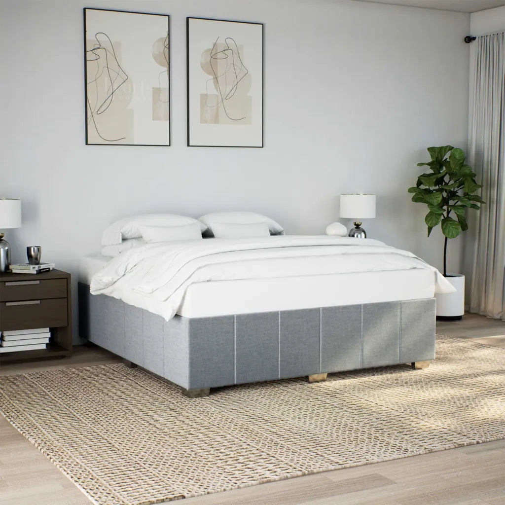 Giroletto senza Materasso Grigio Chiaro 180x200 cm Tessuto 3284853