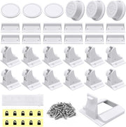 Sicurezza per bambini cassetti e portelloni - 12 pezzi di blocco portellone magnetico - serrature per bambini con 3 chiavi - blocco cassetti invisibile - per bambini - senza foratura - senza viti