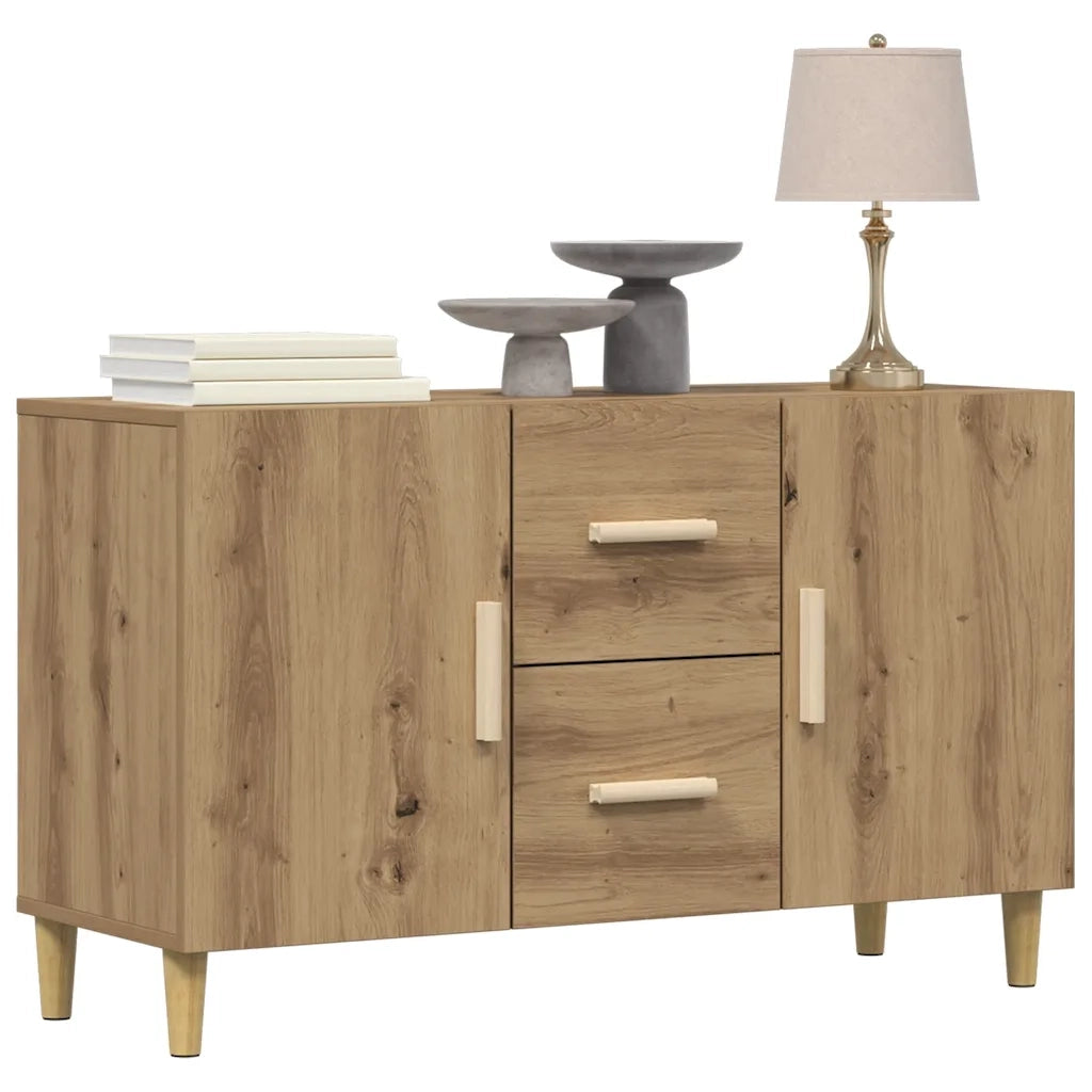 Credenza Rovere Artigianale 100x36x60 cm in Legno Multistrato