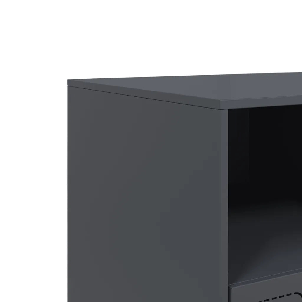 Mobile Porta TV Antracite 99x39x44 cm in Acciaio