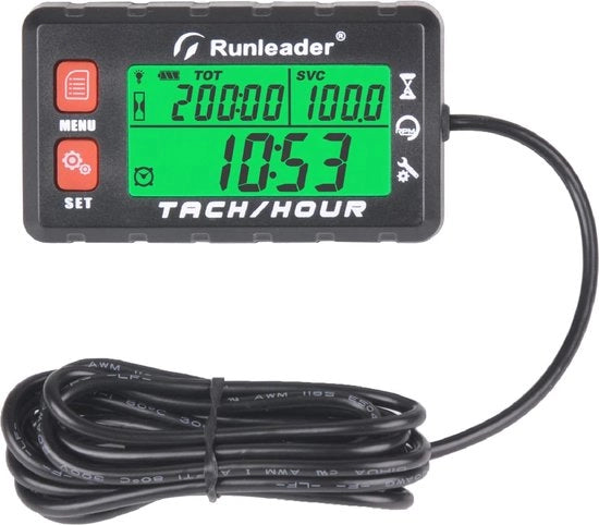 Tachimetro e Contachilometri per Motocultore e Generatore con Ricordo di Manutenzione