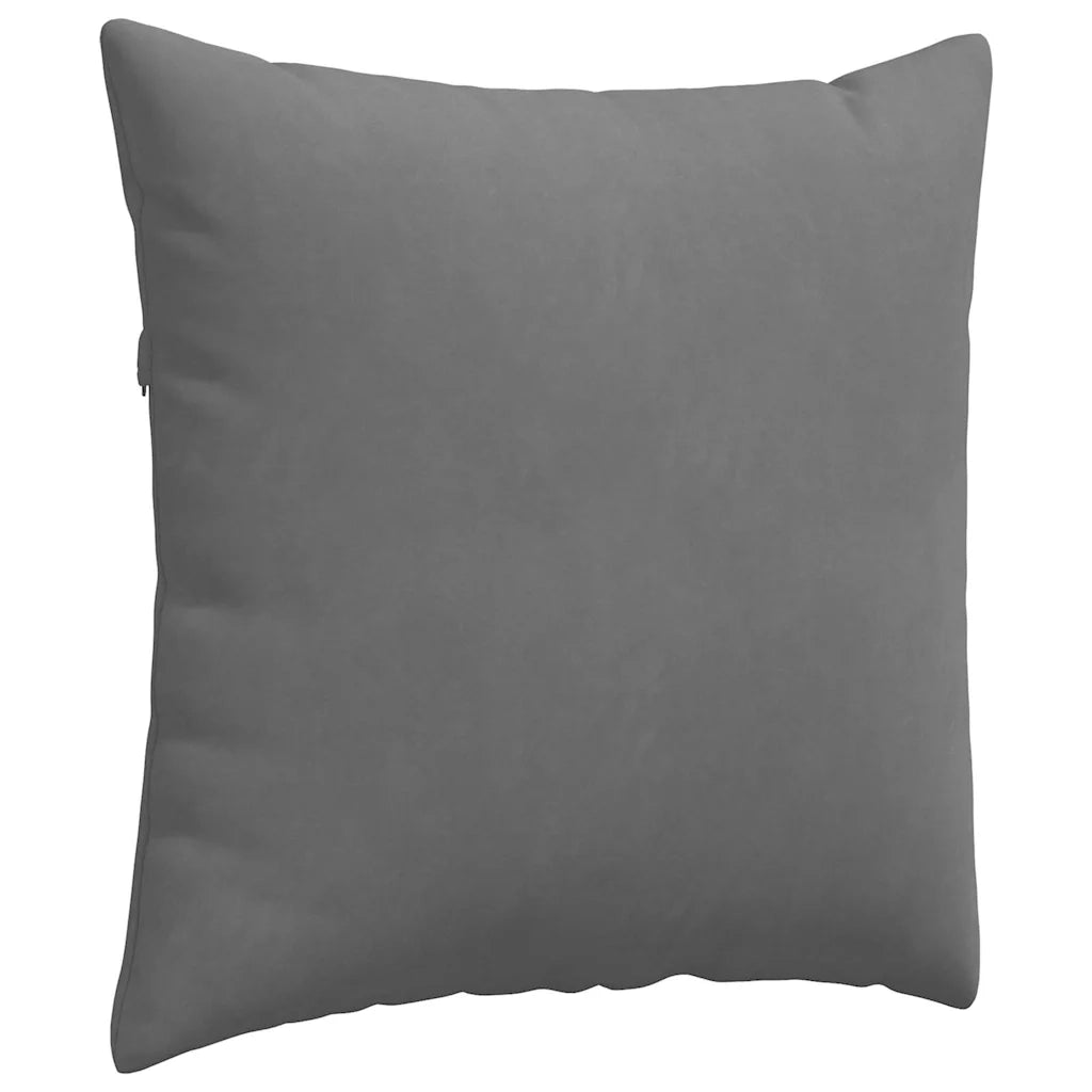 Cuscini da Divano 2 pz | Cuscini per sedie Grigio scuro 80 x 80 cm Tessuto